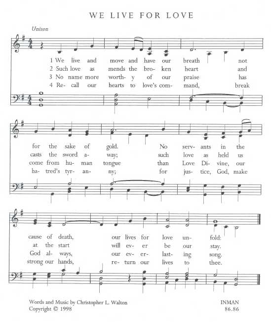 Tune: Inman &copy; 1998 by Christopher L. Walton